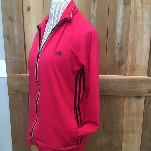 adidas Jackets & Blazers - Adidas Climalite Jacket Large Zip Up Raspberry